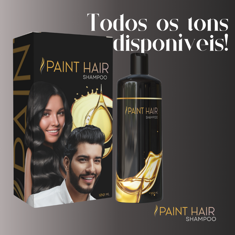 (COMPRE 1 LEVE 2) Shampoo Paint Hair - 3 em 1 [Tinge, Hidrata e Promove o Crescimento]